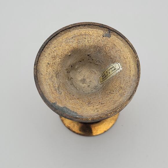 Brass Candlestick 2.5" Tall Removable Base - Picture 4 of 9